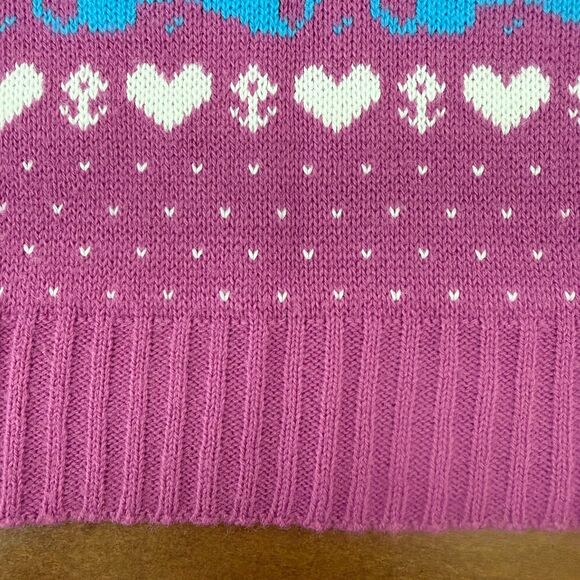 Vintage JCPenney Purple Teddy Bear Sweater Vest Girls' M (10-12) - Picture 11 of 13